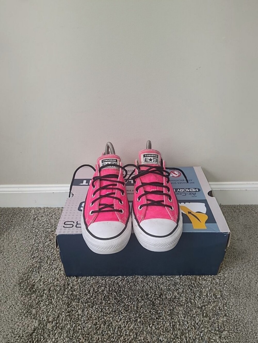 Converse Women's Chuck Taylor Low Top Sneakers - Hot Pink - Picture 3 of 6